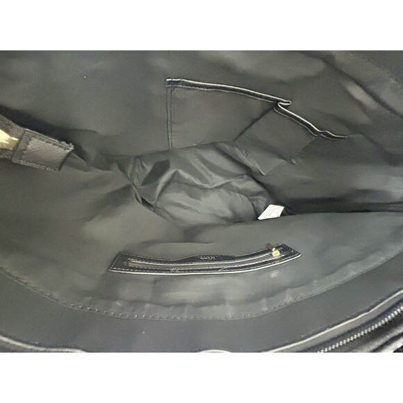 Trina Turk Tote Double Handled Shoulder Strap Black White Zigzag Bag NWT - Picture 9 of 13